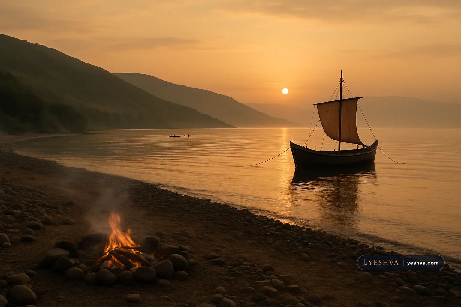 Illustration of Sea of Galilee